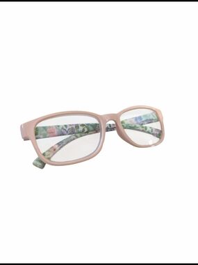 +3.25 Power Women’s Blush Pink & Floral Reading Glasses